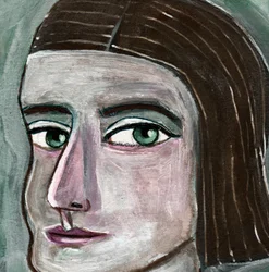 Des yeux verts énigmatiques