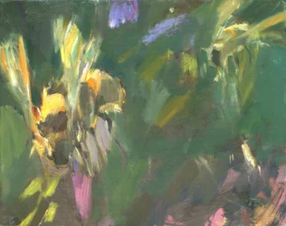 Abeille 1, 2024 (huile sur carton)