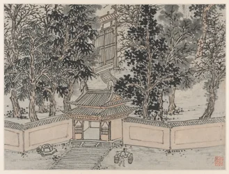 Douze Vues de la Colline du Tigre, Suzhou : Source du Vol du Tigre à la Porte Arrière