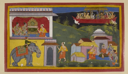 Hanumān informe Guha, Bharata et Śatrughna du retour d