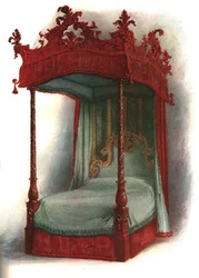Lit en acajou, 1906