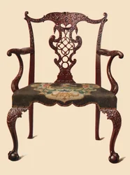 Chaise en acajou, 1906