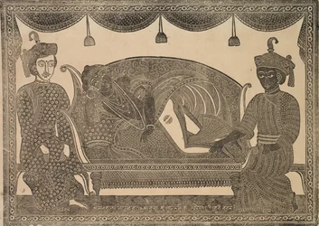 Peinture de Kalighat, 1800s