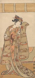 Le quatrième Iwai Hanshiro en femme, 1773 ou 1774