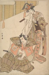 Le troisième Ichikawa Yaozo et Mimasu Tokujiro