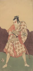 Le troisième Matsumoto Koshiro dans le rôle de Matsuomaru dans Sugawara