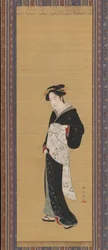 Femme en kimono noir, 1783-89