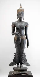 Uma debout, style Sukhothai (bronze doré)