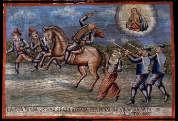 Ex-voto sicilien : « La comtesse Ursino enlevée vient d