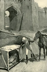Roberts trouve Nicholson mortellement blessé sous les murs de Delhi, 1901