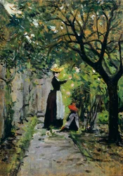 Dans le jardin de roses