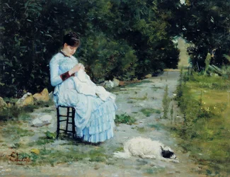 Dans le jardin, c.1883