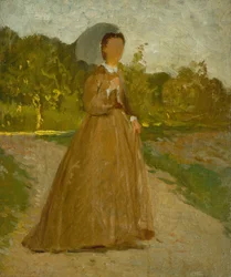 Femme dans le jardin, vers 1864