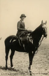 Princesse Yolanda de Savoie (1901-1986), comtesse de Bergolo, cheval