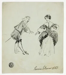 Cavalier et dame