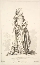 Ancienne Mode Française, de Recueil de diverses figures étrangères