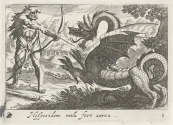 Hercule tue le dragon Ladon