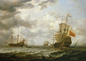 Le Brederode au large de Hellevoetsluis, milieu du 17ème siècle