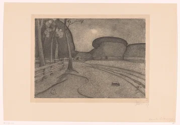 Paysage avec ferme
