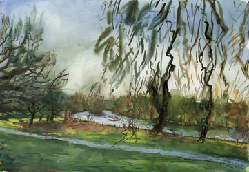 Buccleuch Gardens (aquarelle et gouache sur papier)