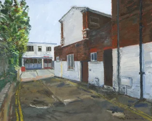 Motorworks, Westgate-on-Sea, 2024 (huile sur toile)