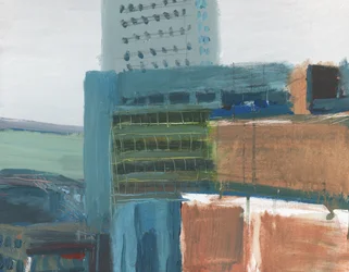 Paysage urbain de Wandsworth 5, 2009 (acrylique et graphite sur toile)