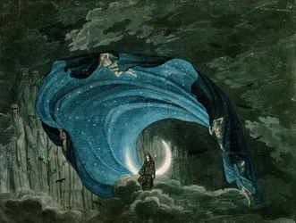 Décor pour la Reine de la Nuit, opéra de Mozart