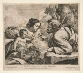 Sainte Famille avec un oiseau