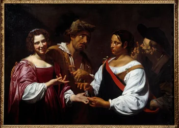La Diseuse de bonne aventure, 1620. 1,2 x 1,7 m. Ottawa, Musée des beaux-arts du Canada