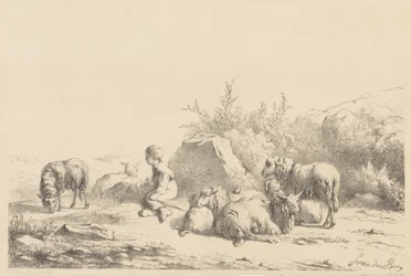 Berger et moutons