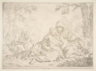 Sainte Famille avec Saint Jean-Baptiste, vers 1637-1640