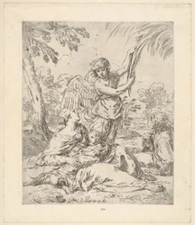 Repos en Égypte, Marie allaitant l