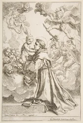 Saint Antoine de Padoue adorant l