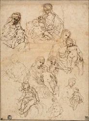 Esquisses de la Vierge à l