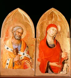 Saint Pierre et Sainte Marie Madeleine. Polyptyque d