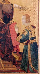 Saint Louis de Toulouse (1274-97) couronnant son frère, Robert d