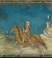 Le condottiere Guidoriccio da Fogliano à cheval (fresque)