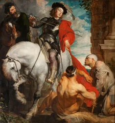 Saint Martin partageant son manteau, 1625