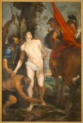 Saint Sébastien lié pour le martyre