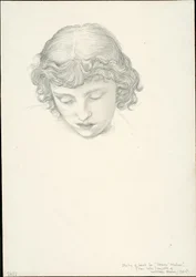 Étude pour Miroir de Vénus : Tête