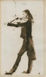 Portrait de Niccolò Paganini 1782-1840, 1831