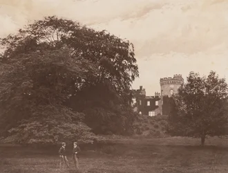 Château de Tullichewan, Vale of Leven, Écosse, 1857 (photo)