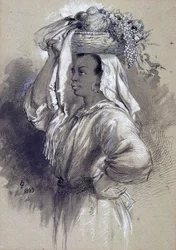 Fille avec des fruits, 1849