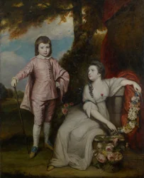 George Capel, Vicomte Malden 1757-1839, et Lady Elizabeth Capel 1755-1834, 1768