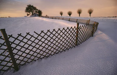 Tombe viking dans la neige près d