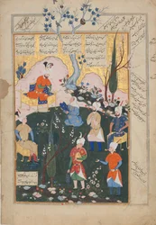 Naissance de Zal, Folio du Shahnama Livre des Rois