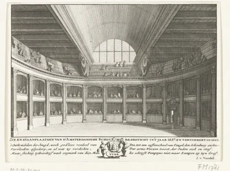 Le Théâtre de Jacob van Campen vu de la scène