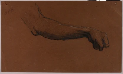 Étude de bras pour le monument équestre