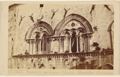 Fenêtres gothiques Palazzo Montalto (Syracuse)