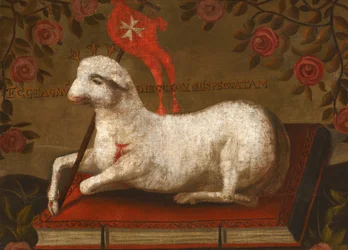 Agnus Dei avec bannière de l